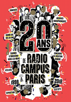 Radio Campus Paris fête ses 20 ans du 1er au 29 juin 2018 !