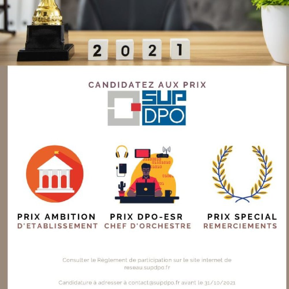 Lancement du Prix SupDPO : candidatez avant le 31 octobre 2021