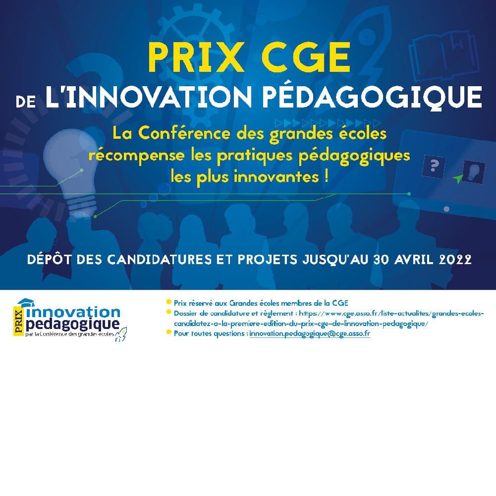 Grandes écoles, candidatez à la première édition du Prix CGE de l’innovation pédagogique !