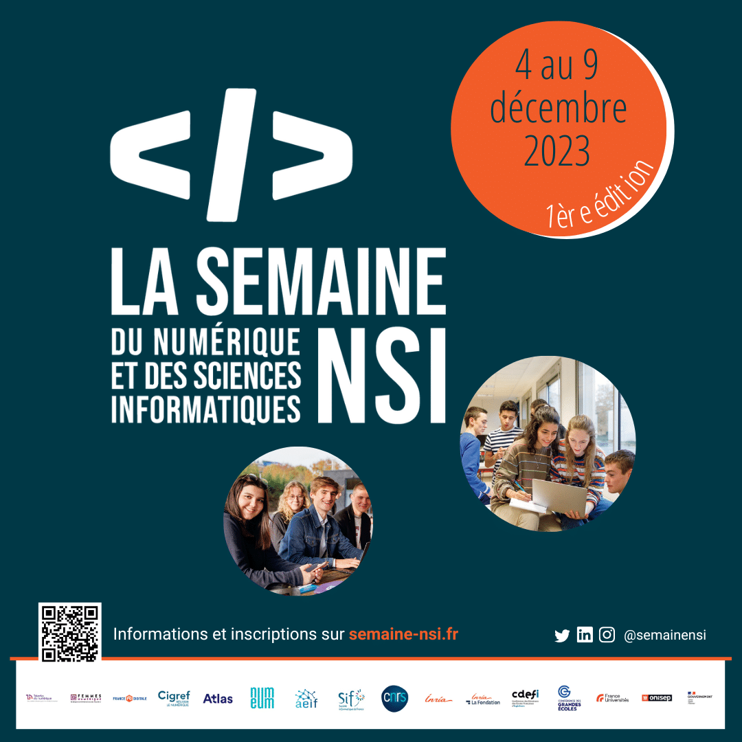 Vous aussi, participez à la prochaine « Semaine du numérique et des sciences informatiques »