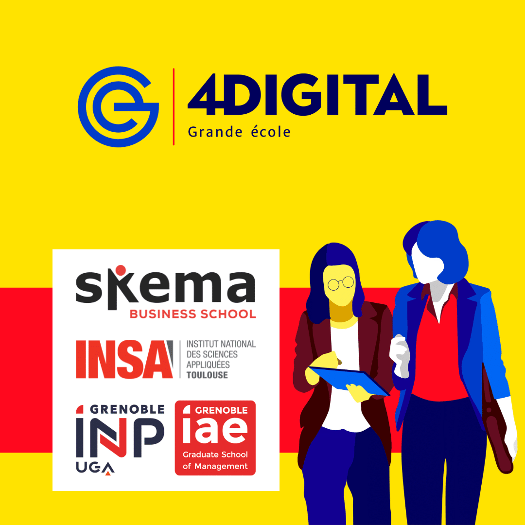 SKEMA, INSA Toulouse et Grenoble IAE – INP, UGA obtiennent l&rsquo;habilitation numérique 4DIGITAL